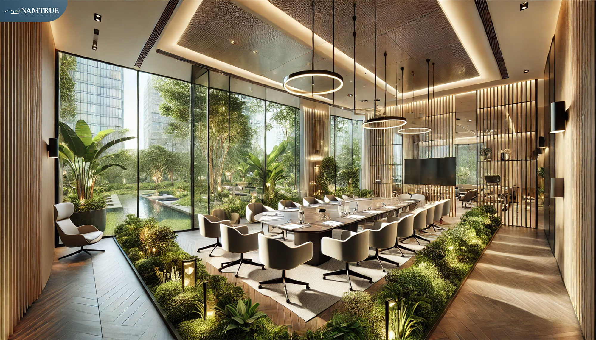 Tầm quan trọng của thiết kế không gian phòng họp hiện đại
