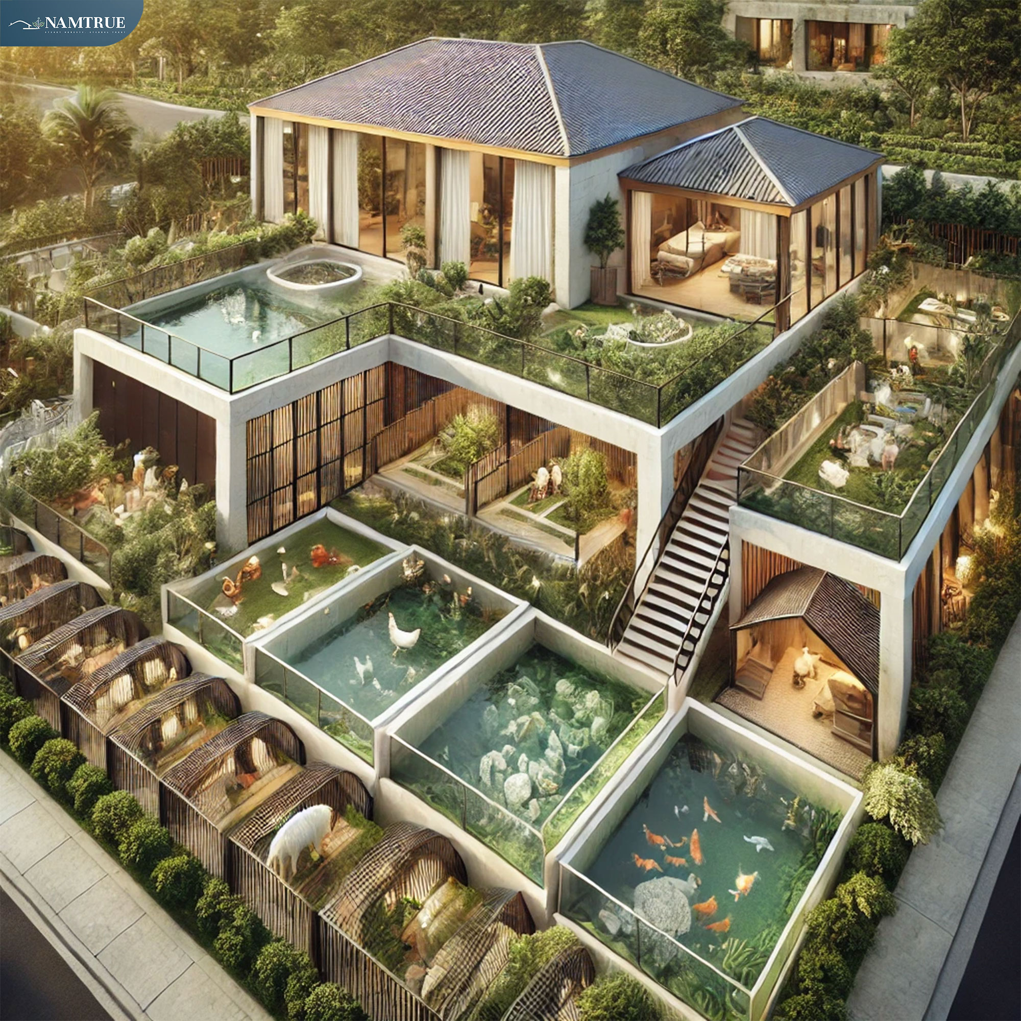 Thiết kế khu chăn nuôi và nông trại nhỏ